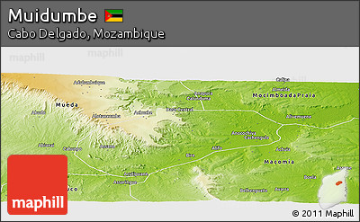 Physical Panoramic Map of Muidumbe