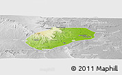 Physical Panoramic Map of Muidumbe, lighten, desaturated
