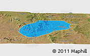 Political Panoramic Map of Muidumbe, satellite outside