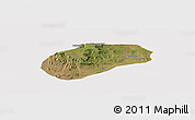 Satellite Panoramic Map of Muidumbe, cropped outside