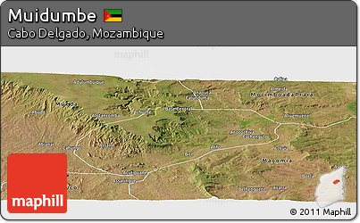 Satellite Panoramic Map of Muidumbe