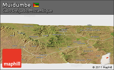 Satellite Panoramic Map of Muidumbe