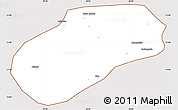 Classic Style Simple Map of Muidumbe, cropped outside