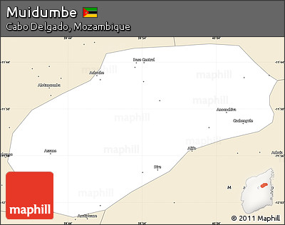 Classic Style Simple Map of Muidumbe