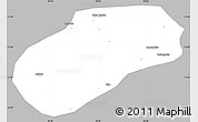 Gray Simple Map of Muidumbe, single color outside