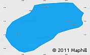 Political Simple Map of Muidumbe, single color outside