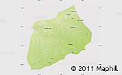 Physical Map of Namuno, cropped outside