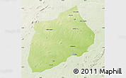 Physical Map of Namuno, lighten