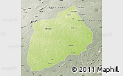 Physical Map of Namuno, semi-desaturated
