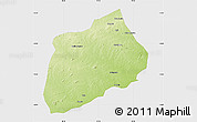Physical Map of Namuno, single color outside