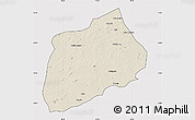 Shaded Relief Map of Namuno, cropped outside