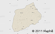 Shaded Relief Map of Namuno, single color outside