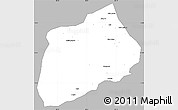 Gray Simple Map of Namuno, single color outside
