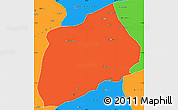 Political Simple Map of Namuno