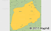 Savanna Style Simple Map of Namuno