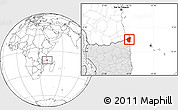 Blank Location Map of Palma, highlighted country