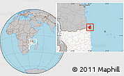 Gray Location Map of Palma, highlighted country