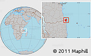 Gray Location Map of Palma
