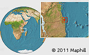 Satellite Location Map of Palma
