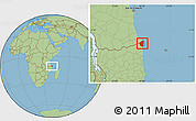 Savanna Style Location Map of Palma