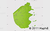 Physical Map of Palma, cropped outside