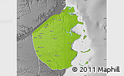Physical Map of Palma, desaturated