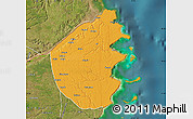 Political Map of Palma, satellite outside