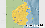 Savanna Style Map of Palma, single color outside