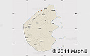 Shaded Relief Map of Palma, cropped outside