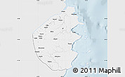 Silver Style Map of Palma, single color outside
