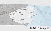 Gray Panoramic Map of Palma
