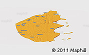 Political Panoramic Map of Palma, cropped outside