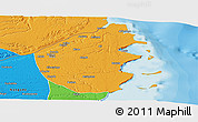 Political Panoramic Map of Palma