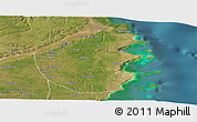 Satellite Panoramic Map of Palma