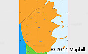 Political Simple Map of Palma
