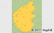 Savanna Style Simple Map of Palma, cropped outside