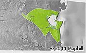Physical 3D Map of Pemba, desaturated