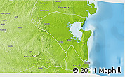 Physical 3D Map of Pemba
