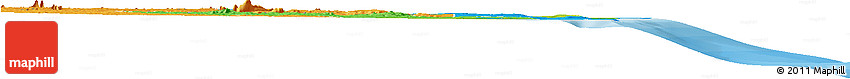 Physical Horizon Map of Pemba, political outside