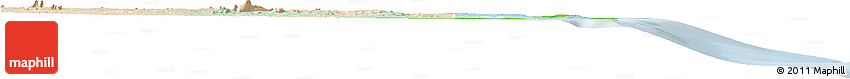 Political Horizon Map of Pemba, lighten