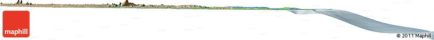 Political Horizon Map of Pemba, semi-desaturated