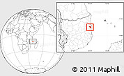 Blank Location Map of Pemba