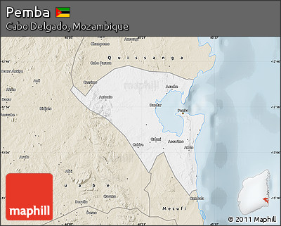 Classic Style Map of Pemba