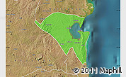 Political Map of Pemba, satellite outside