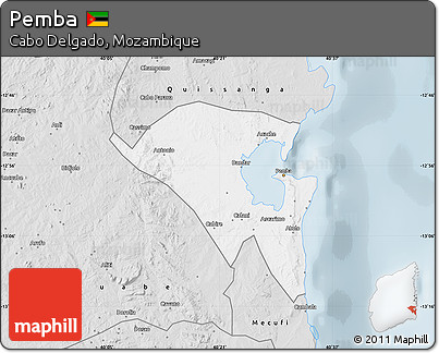 Silver Style Map of Pemba