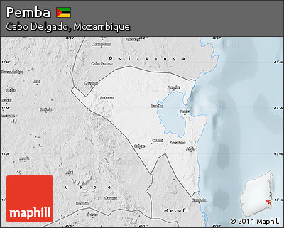 Silver Style Map of Pemba
