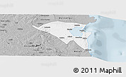 Gray Panoramic Map of Pemba