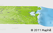Physical Panoramic Map of Pemba