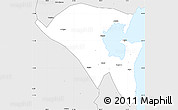 Silver Style Simple Map of Pemba