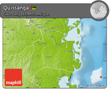 Physical Map of Quissanga